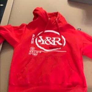 Men’s red hoodie